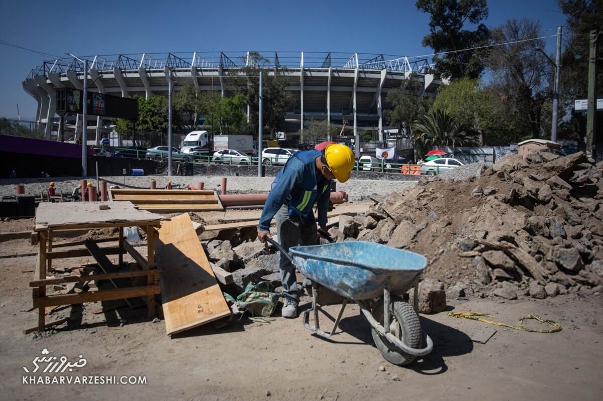 بازسازی استادیوم آزتکا در مکزیک